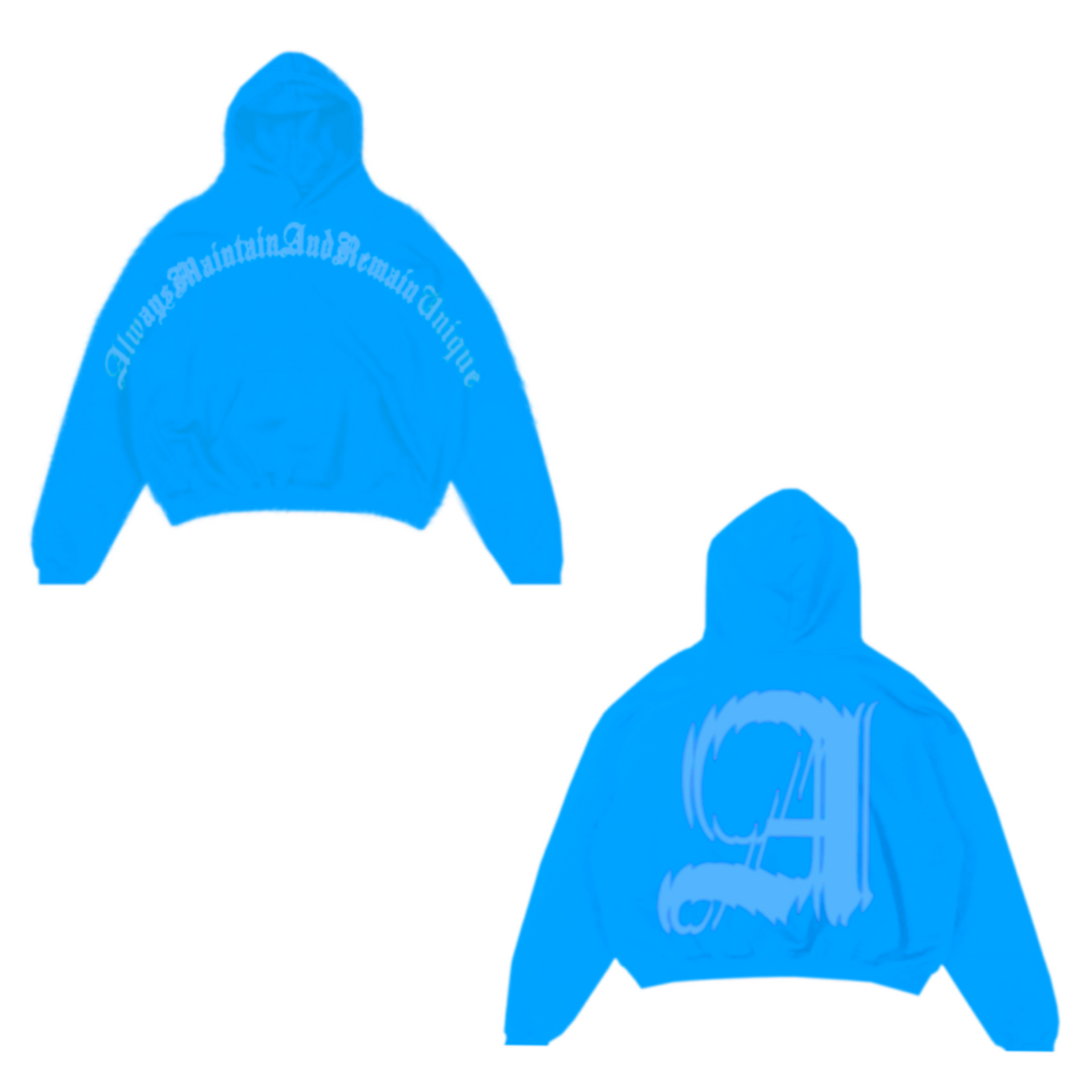 Blue/Blue- ‘Retro’ A’maru Hoodie (UNRELEASE)