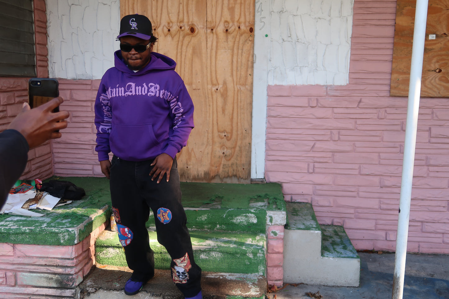 Purple/Purple- ‘Retro’ A’maru Hoodie