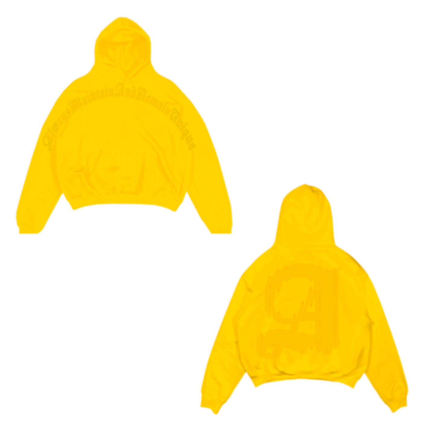 Yellow/Yellow- ‘Retro’ A’maru Hoodie (UNRELEASE)