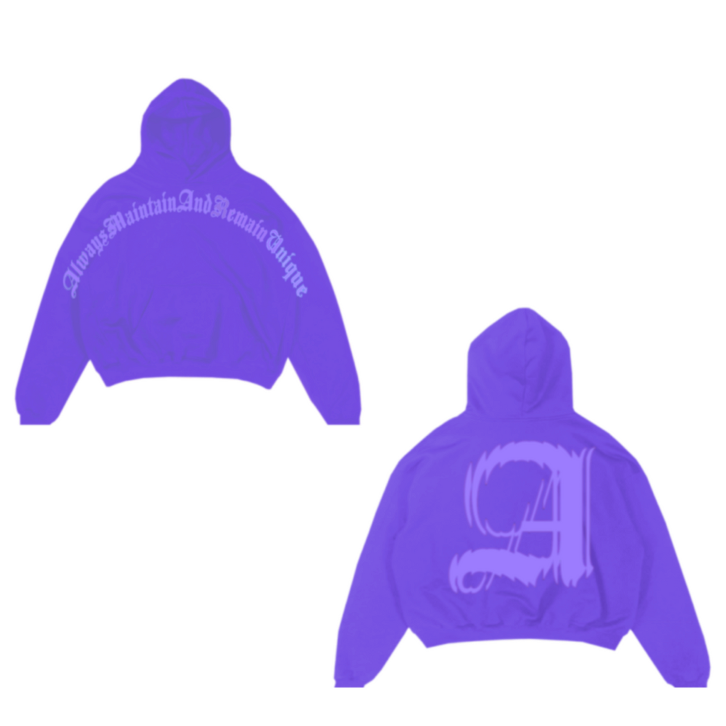 Purple/Purple- ‘Retro’ A’maru Hoodie