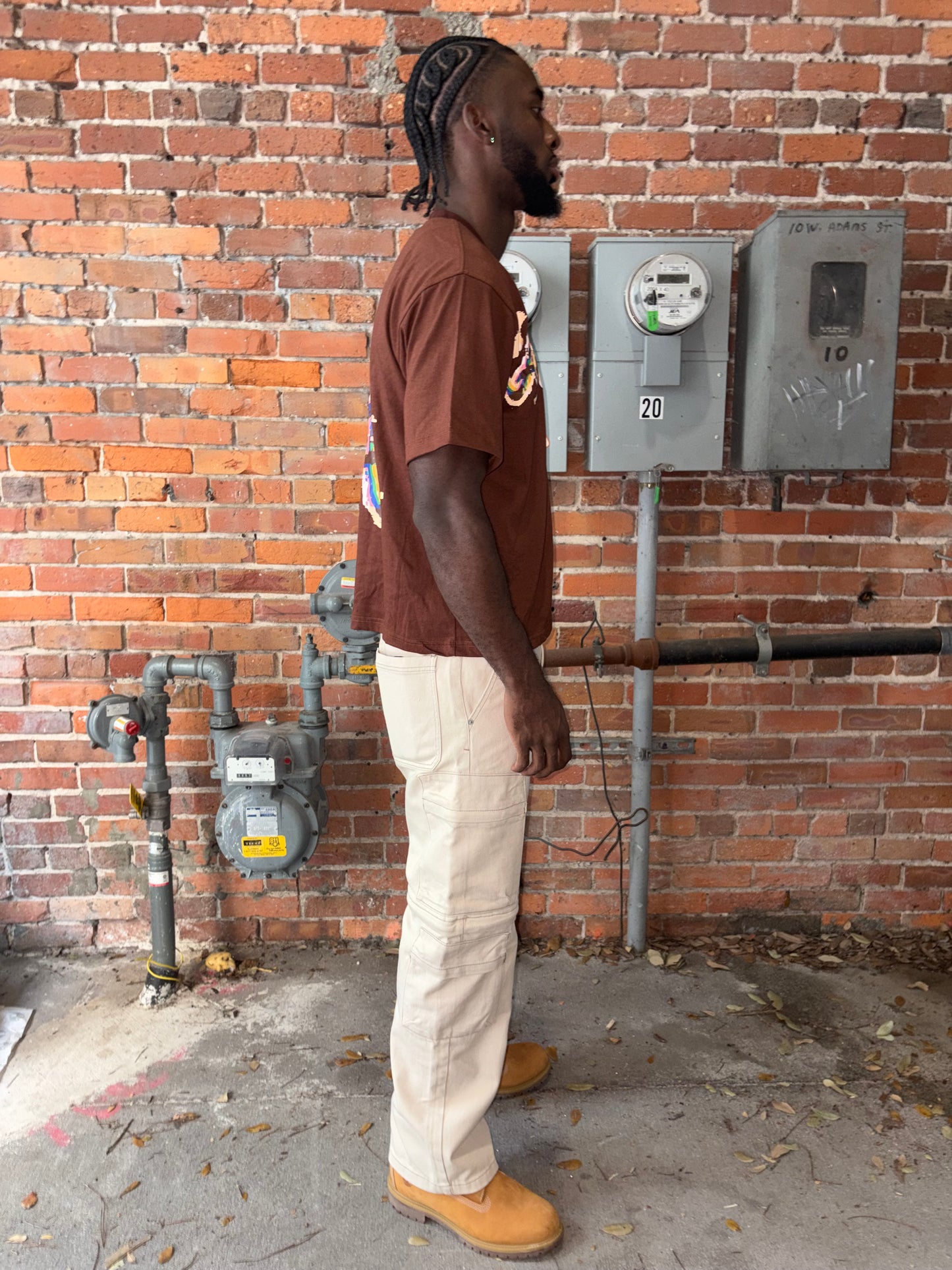 Brown/Kreme - ‘Star' Tee