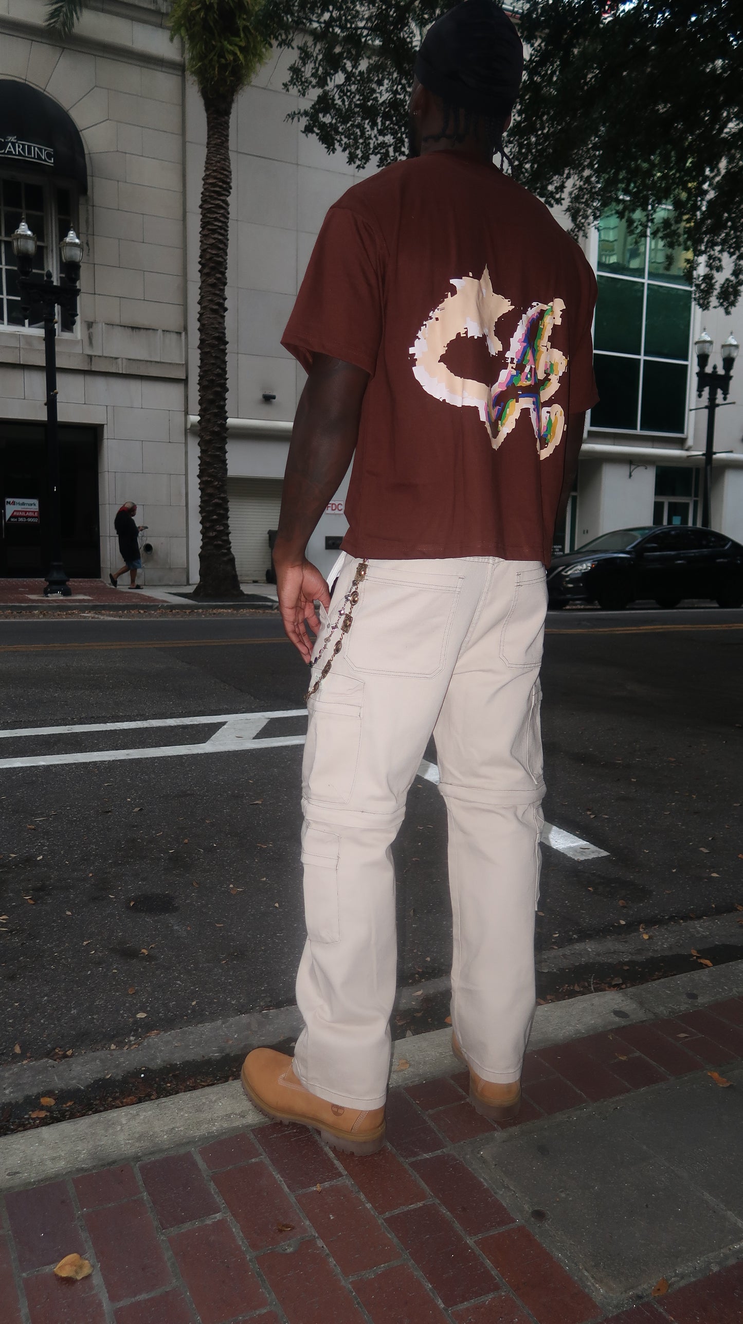 Brown/Kreme - ‘Star' Tee