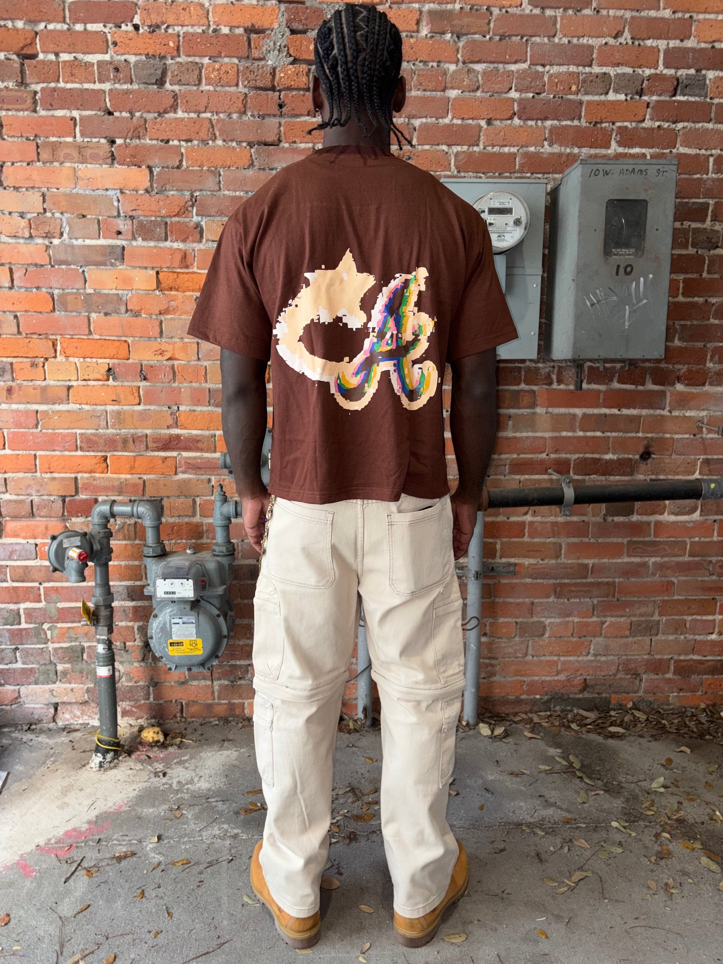 Brown/Kreme - ‘Star' Tee