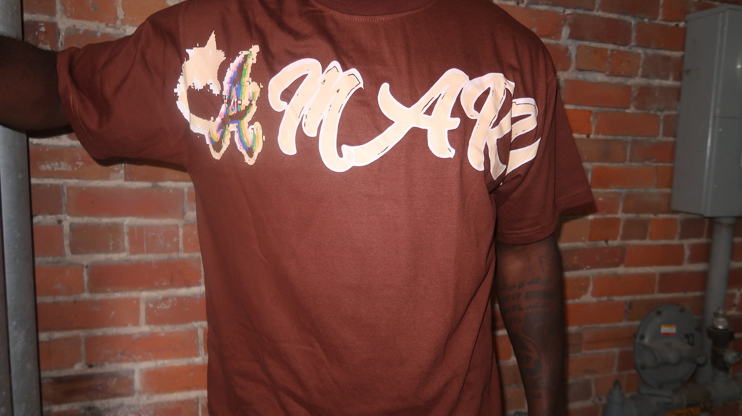 Brown/Kreme - ‘Star' Tee